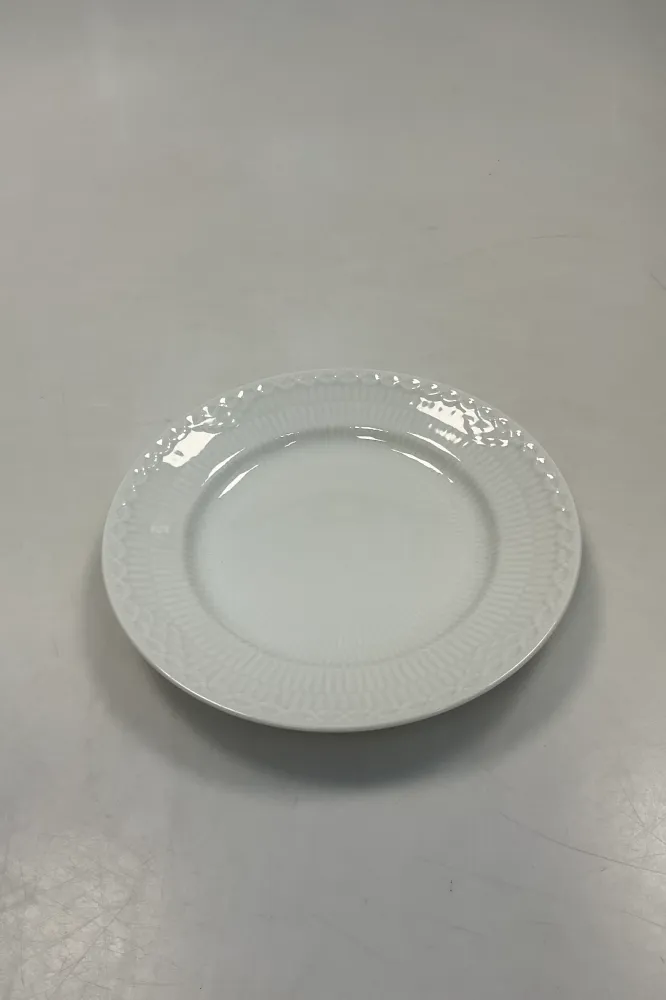 Royal Copenhagen Hvid Halvblonde Sidetallerken No. 617