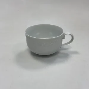 Royal Copenhagen Hvid Magnolia med uglaseret relief Tekop No. 81