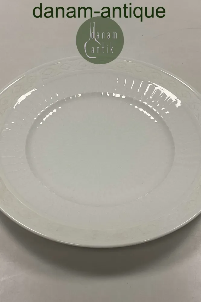 Royal Copenhagen Hvid Vifte Stor Spisetallerken No. 627