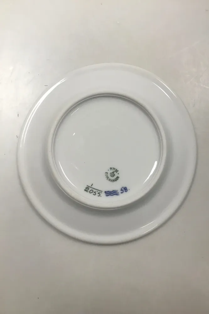 Royal Copenhagen Musselmalet Riflet Hotel Kagetallerken No 2055