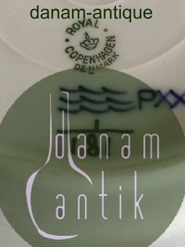Royal Copenhagen Musselmalet Riflet Sidetallerken No. 181