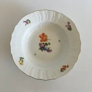 Royal Copenhagen Saksisk Blomst Let Dyb Tallerken No. 1614