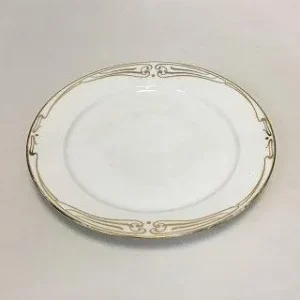Royal Copenhagen Stel nr. 117 Art Nouveau med gulddekoration Frokosttallerken