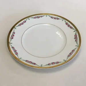 Royal Copenhagen Stel nr. 478 Rosenguirlande med guld Frokosttallerken No 10520
