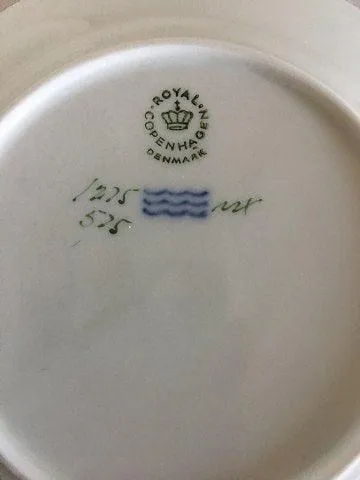 Royal Copenhagen Tradition Hvid Halvblonde m. Guld Sidetallerken No 575