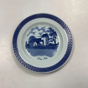 Royal Copenhagen Blå Tranquebar Frokosttallerken med motiv