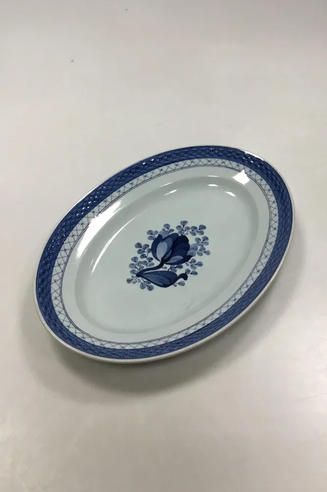 Royal Copenhagen Blå Tranquebar Ovalt fad No 927