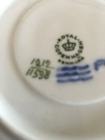 Royal Copenhagen Blå Vifte Kaffekop og Underkop No 11538