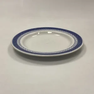 Royal Copenhagen/Aluminia Blå Tranquebar Frokosttallerken uden blomst No. 946