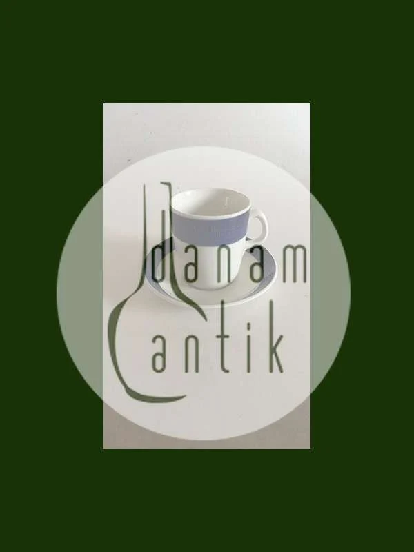 Rørstrand Blå Koka Kaffekop og Underkop