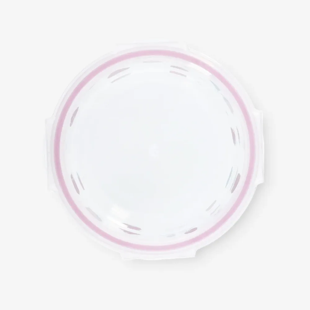 Rund matburk med bärtryck - 16 cm