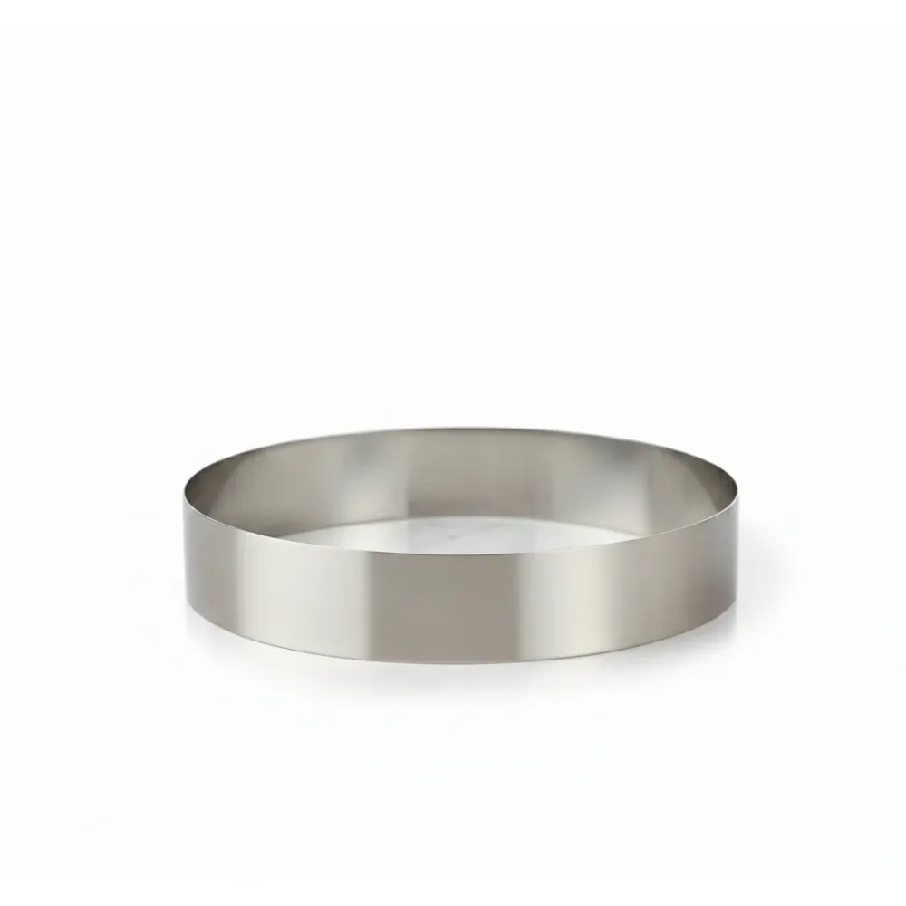 Rund skumring i rostfritt stål – Ø 26 cm x H 4,5 cm