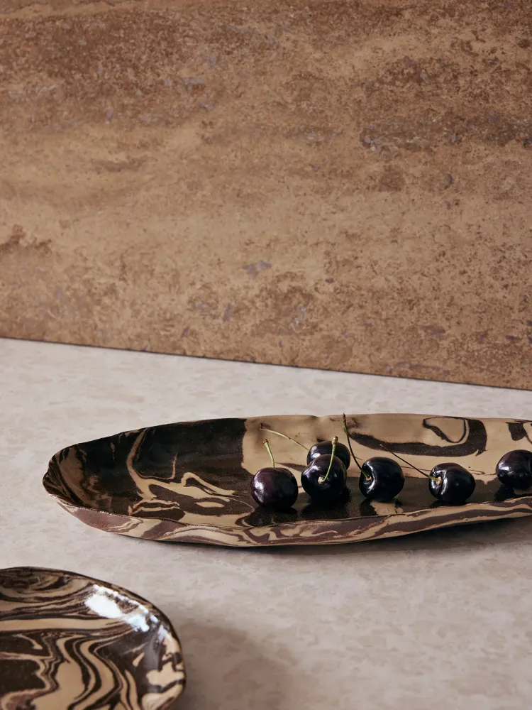 Ryu Platter - 37 - Sand/Brown