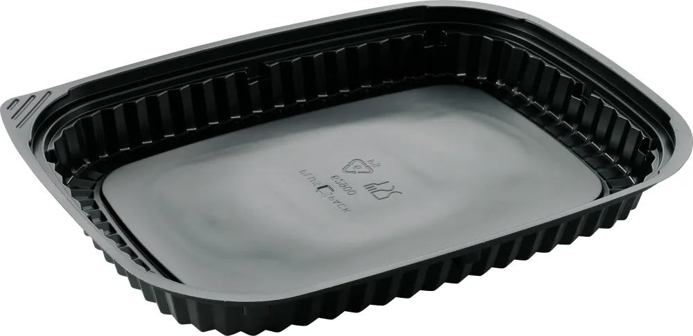 Salladsbox 550ml Svart 500st