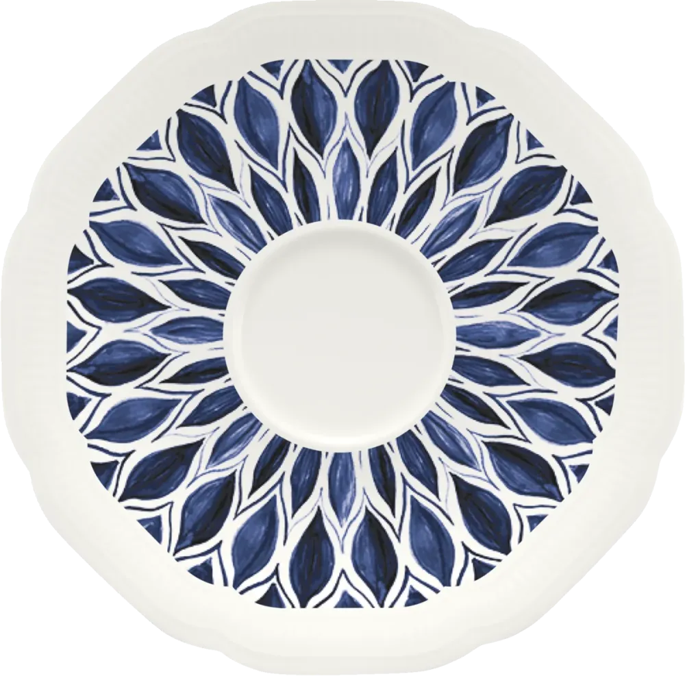 Saucer round embossed 13cm