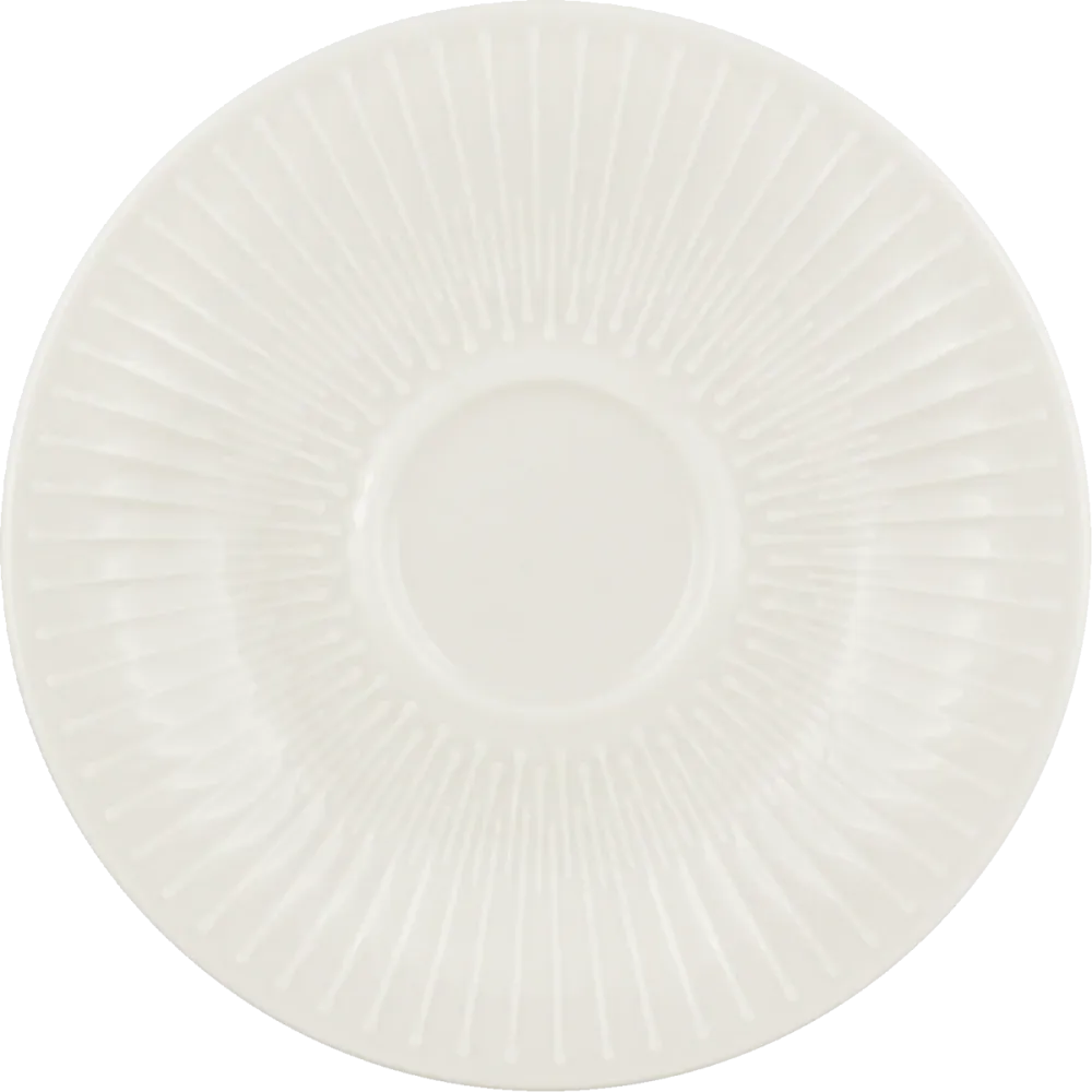 Saucer round embossed 13cm