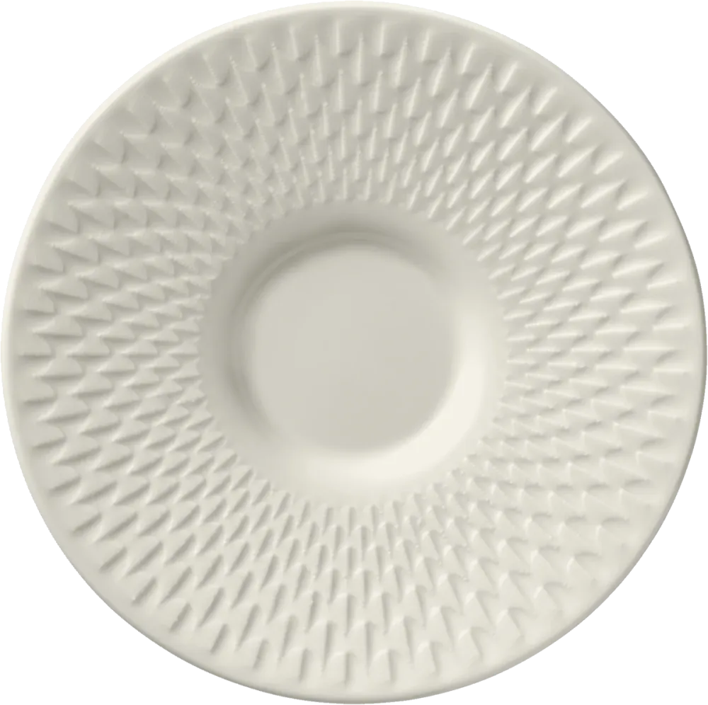 Saucer round embossed 14cm