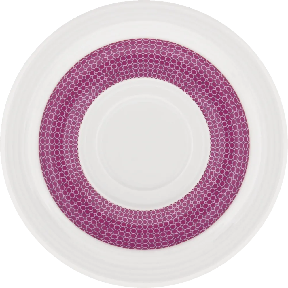 Saucer special double well embossed 16cm