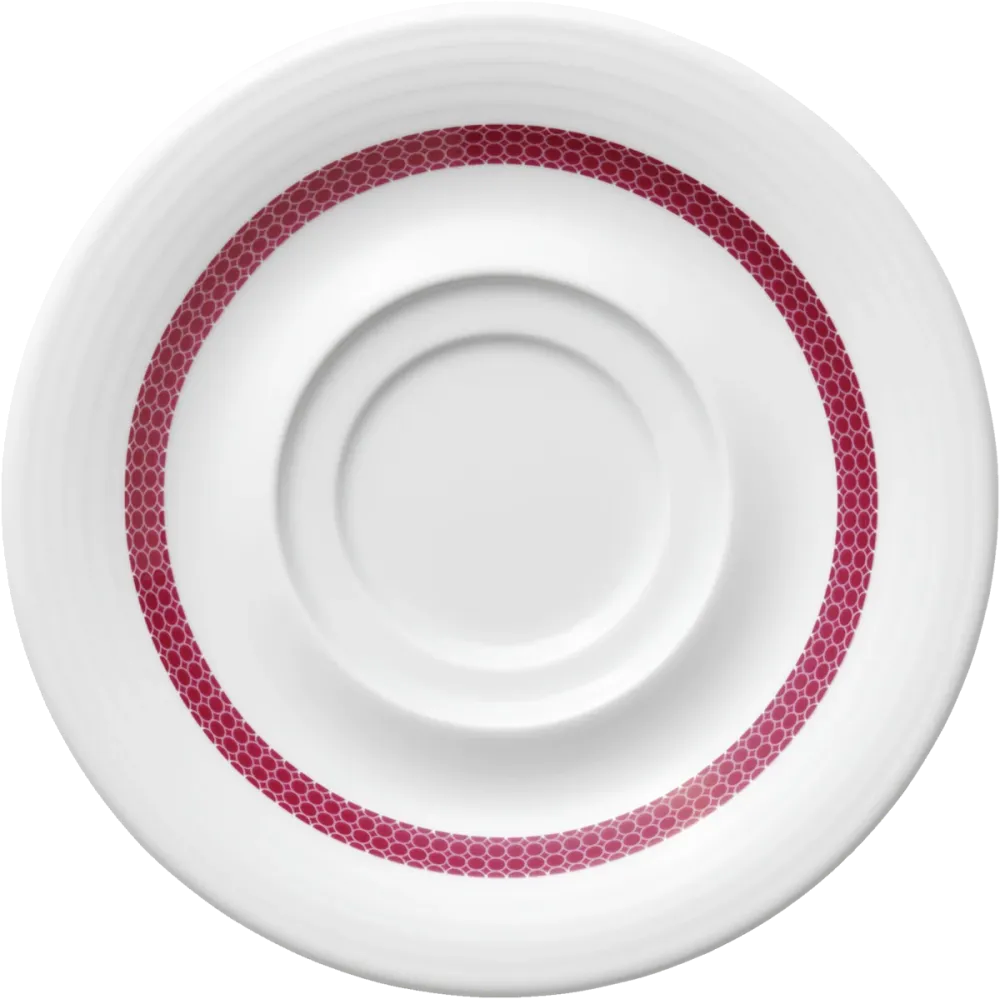 Saucer special double well embossed 16cm