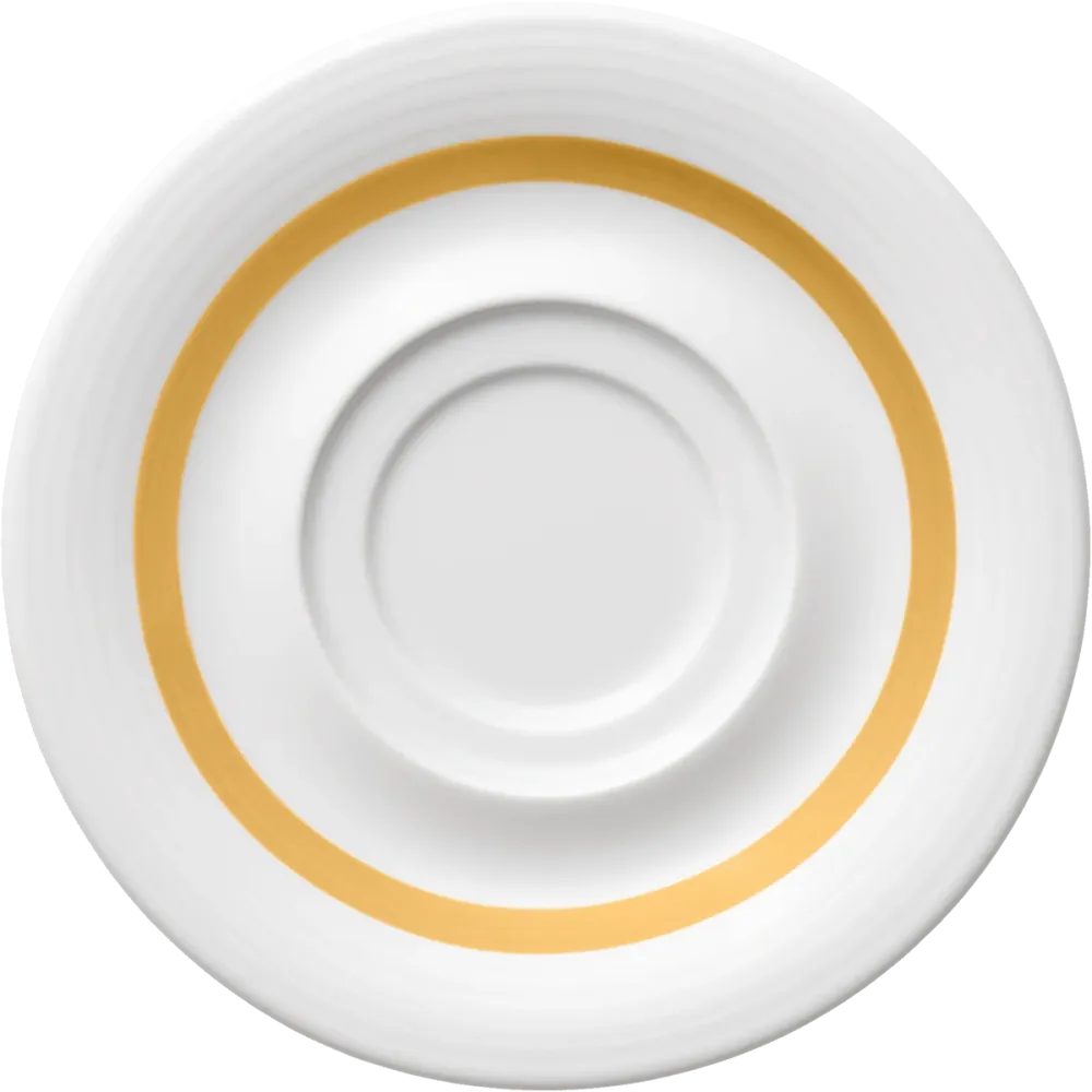 Saucer special double well embossed 16cm