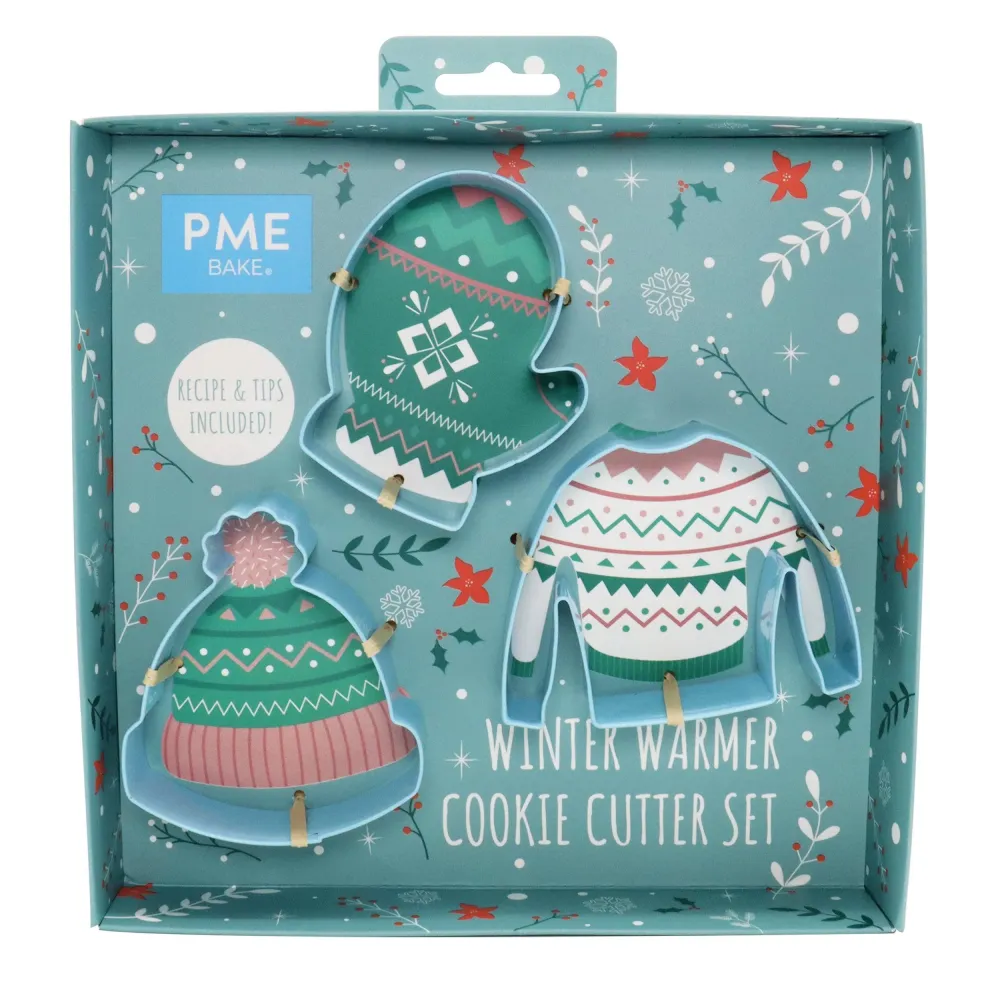 Set/ 3 Pepparkaksformar Winter Warmer