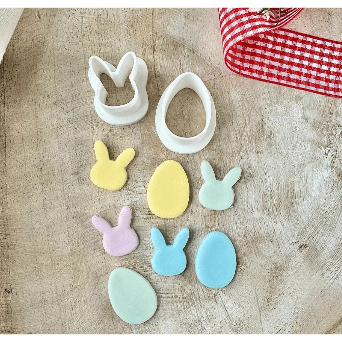 Set/2 Mini Utstickare Kanin och ägg