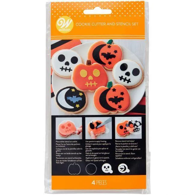 Set/2 Utstickare med Halloween-stenciler