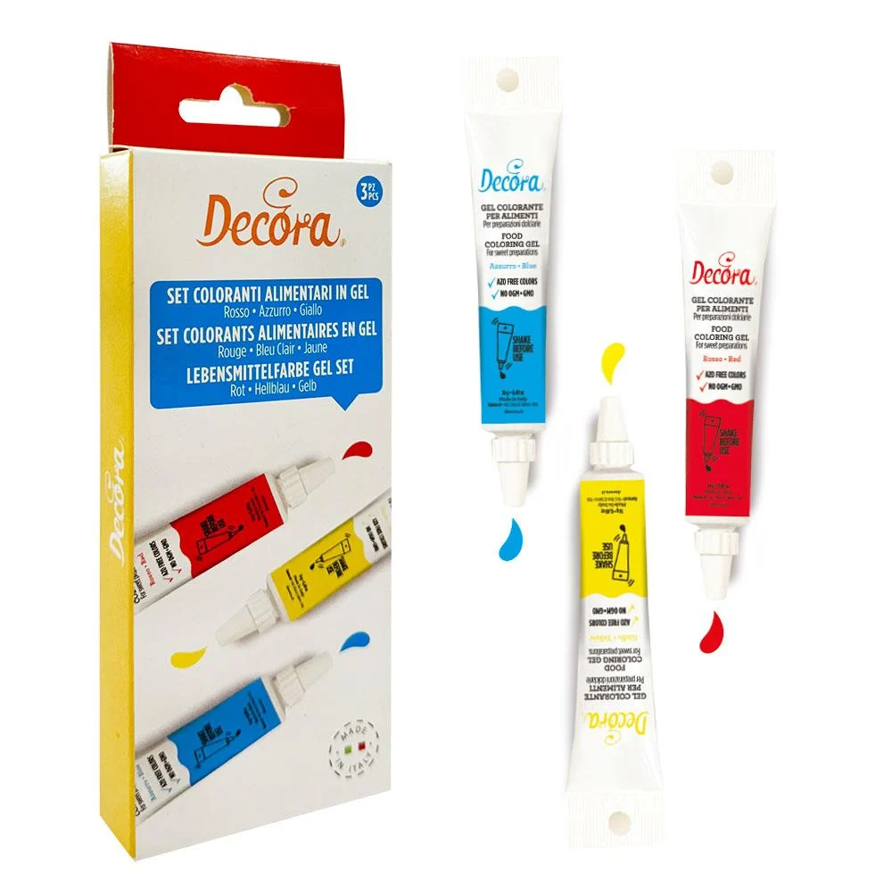 Set/3 Geléfärgämnen - Grundläggande