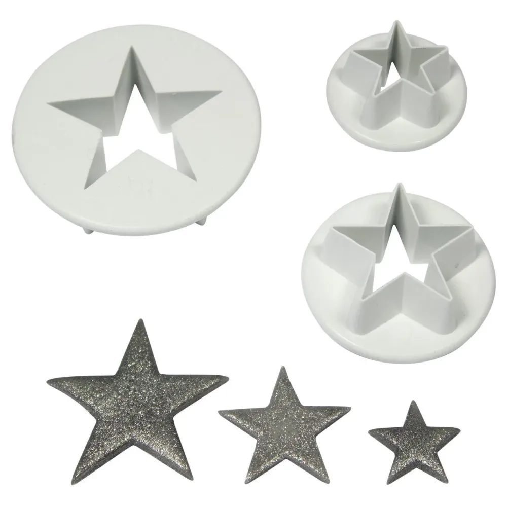 Set/3 Stjärnutstickare