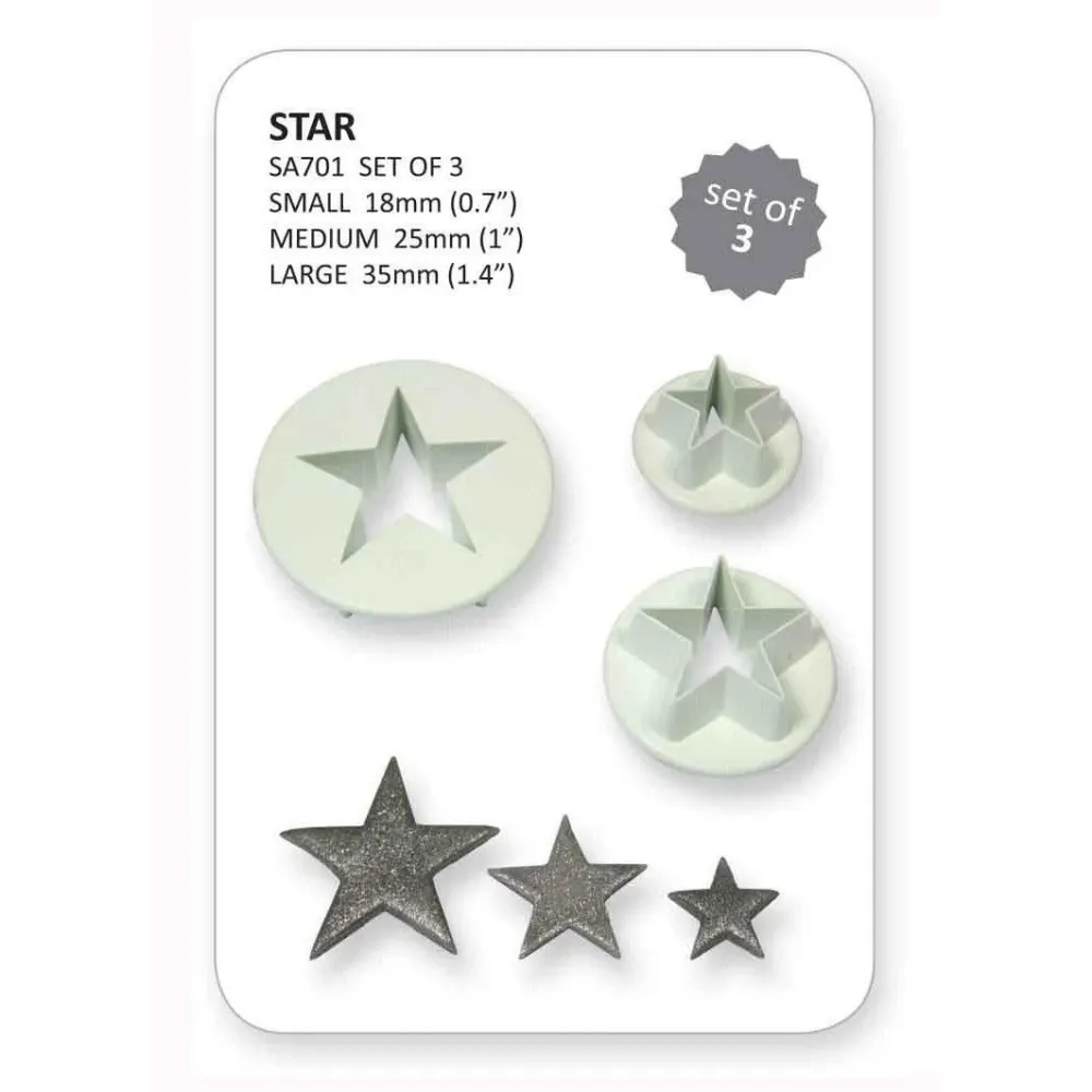 Set/3 Stjärnutstickare