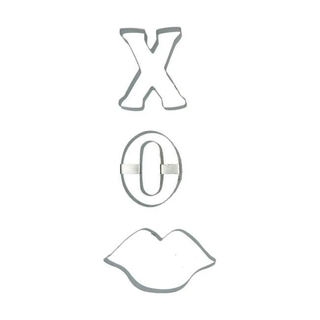 Set/3 Utstickare Xoxo