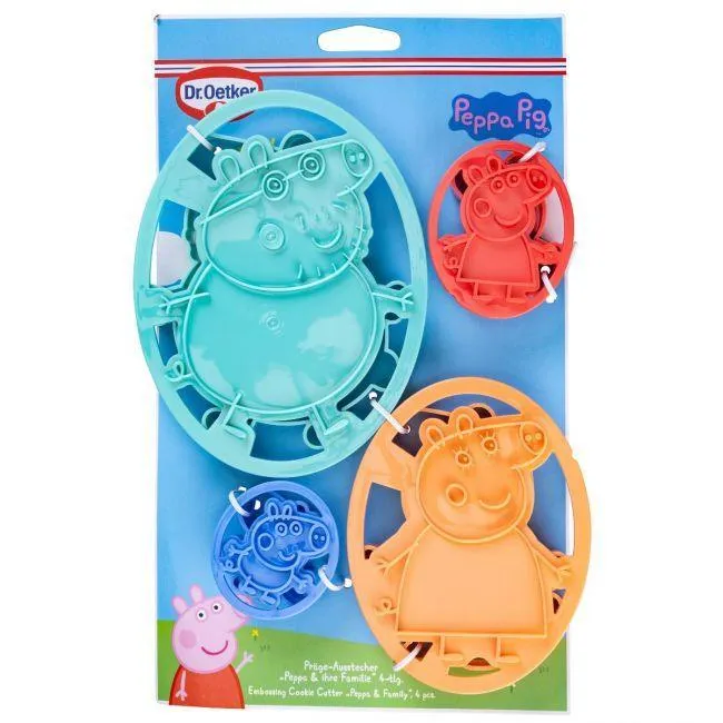 Set/4 Präglar Peppa Pig