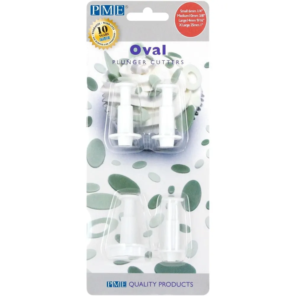 Set/4 Utstickare - Oval