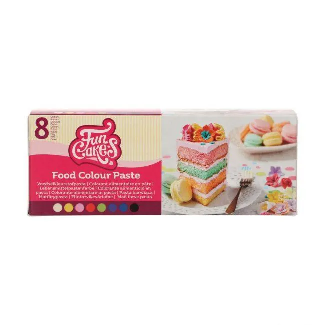 Set/8 Koncentrerade färgpasta