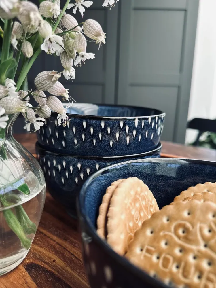 Skål Nordic blue – stengods