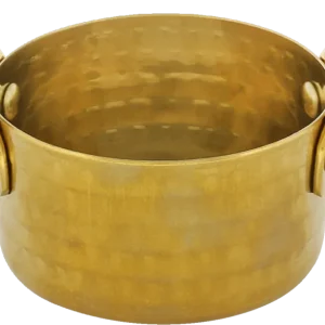 Small dish round gold 8cm