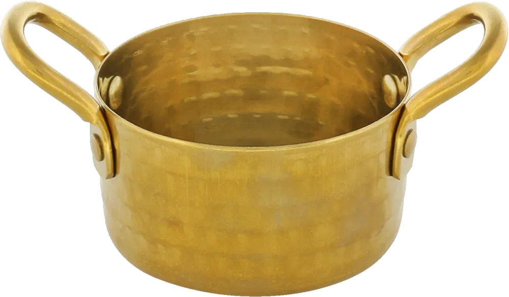 Small dish round gold 8cm