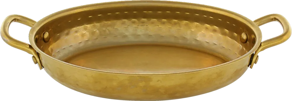 Small pan oval gold 19x14cm