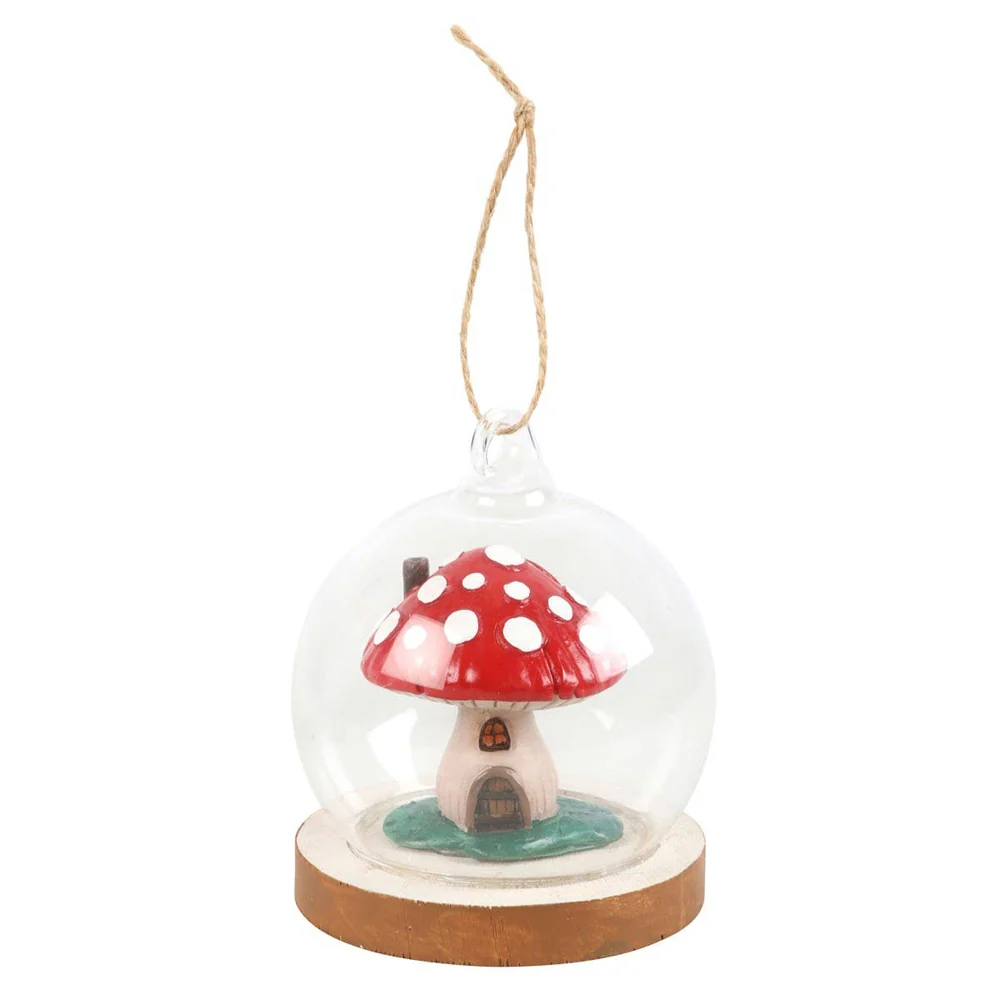 Gnome Sweet Gnome Mushroom Glass Dome Decoration Something Different Wholesale