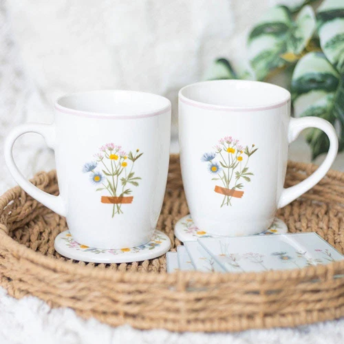 If Grandmas Were Flowers Floral Ceramic Mug & Coaster Set Something Different Wholesale