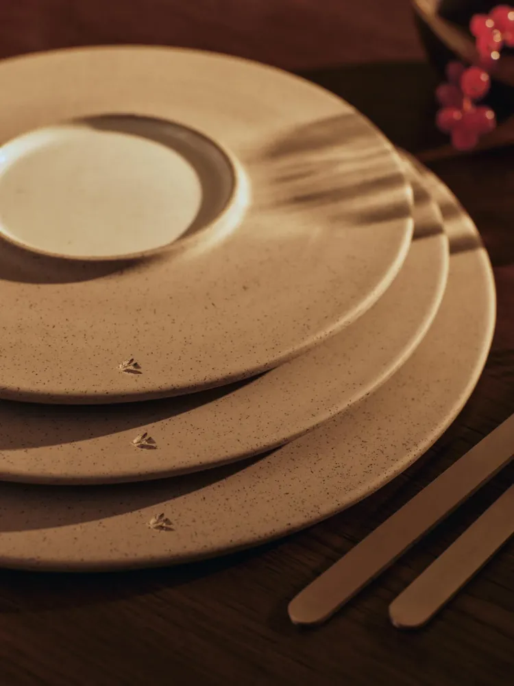 Sonae Dessert Plates - Ø22 - Set 2 - Grey/White