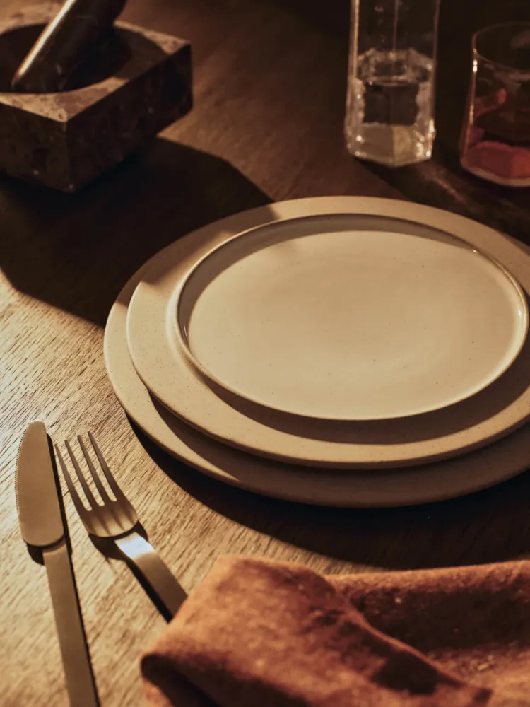 Sonae Side Plates - Ø25 - Set 2 - Grey/White