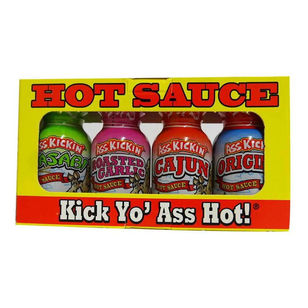 Ass Kickin Hot Sauce Mini Pack (4x22g) Southwest Speciality Food inc.