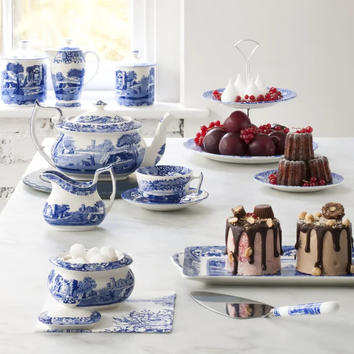 Spode Blue Italian kopp och fat 20 cl