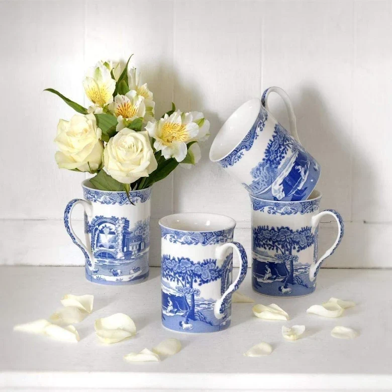 Spode Blue Italian mugg 34 cl 4-pack
