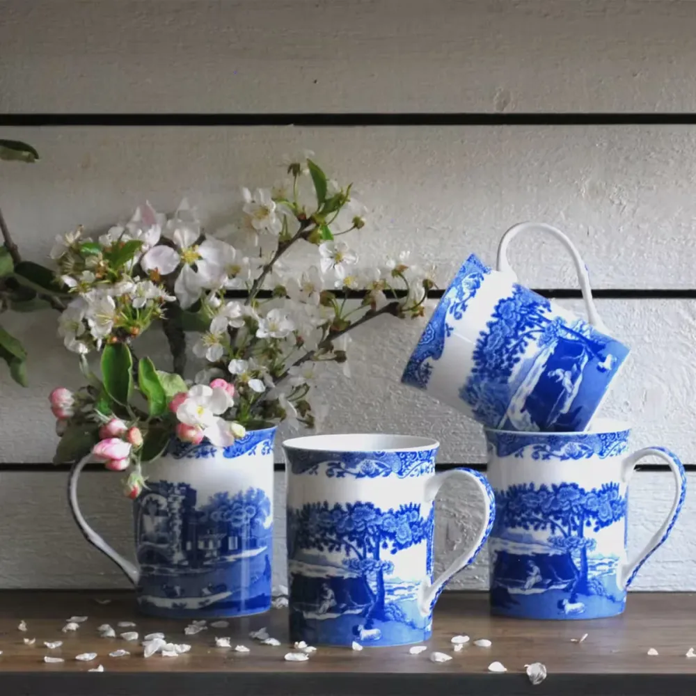 Spode Blue Italian mugg 34 cl 4-pack