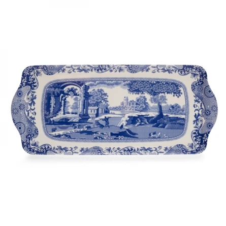 Spode Blue Italian Smörgåsbricka Melamin 38,5 x 16,5 cm