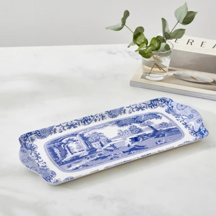 Spode Blue Italian Smörgåsbricka Melamin 38,5 x 16,5 cm