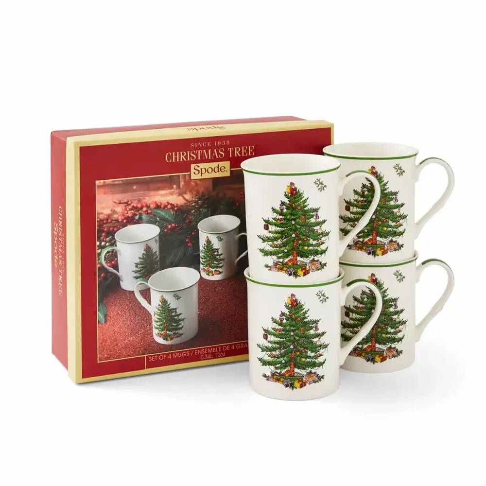Spode Christmas Tree mugg 4-pack 34 cl