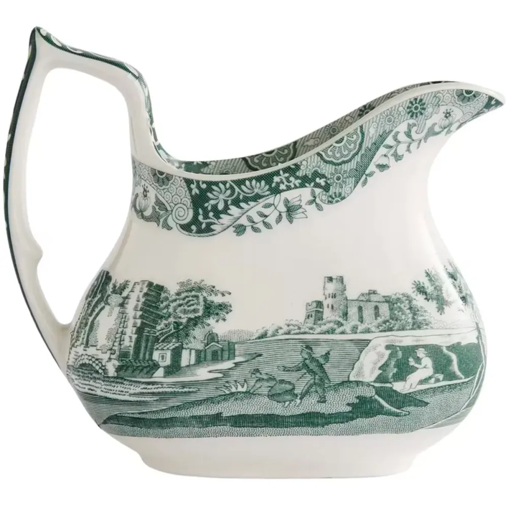 Spode Heritage Green Italian mjölkkanna 22 cl grön/vit